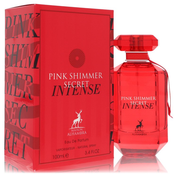 Maison Alhambra Pink Shimmer Secret Intense by Maison Alhambra Eau De Parfum Spray 3.4 oz Maison Alhambra Pink Shimmer Secret Intense by Maison Alhambra Eau De Parfum Spray 3.4 oz